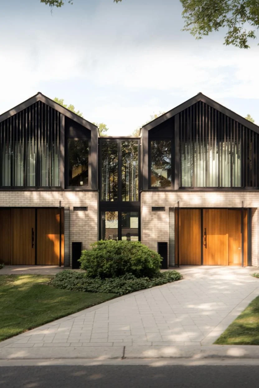 Gabled Timber Duplex Affair
