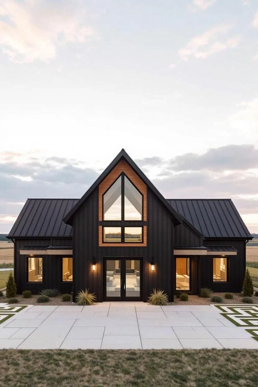 An Ebony Barndominium in Open Land