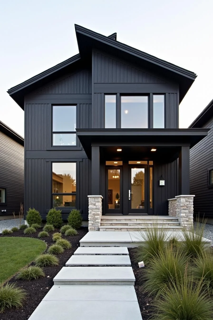A Sleek Black Retreat