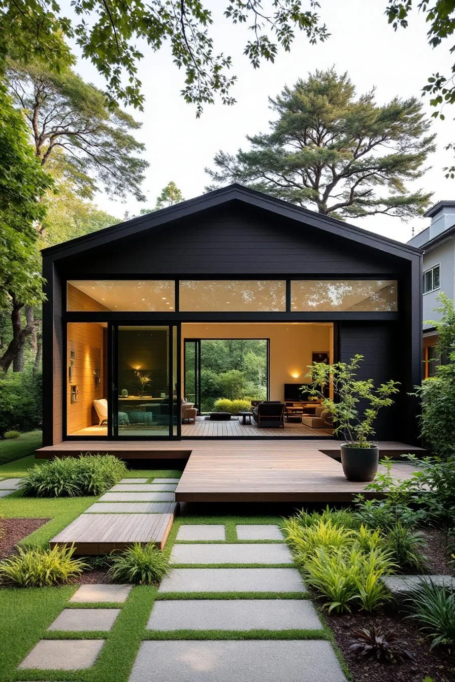 A Quiet Forest Home for Minimalist Living