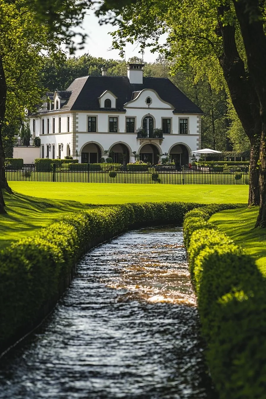 Elegant House Beside a Babbling Brook