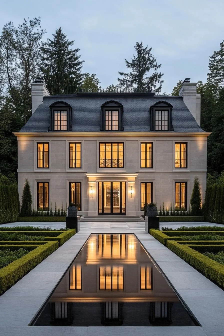 Parisian Stone Home With Graceful Lines