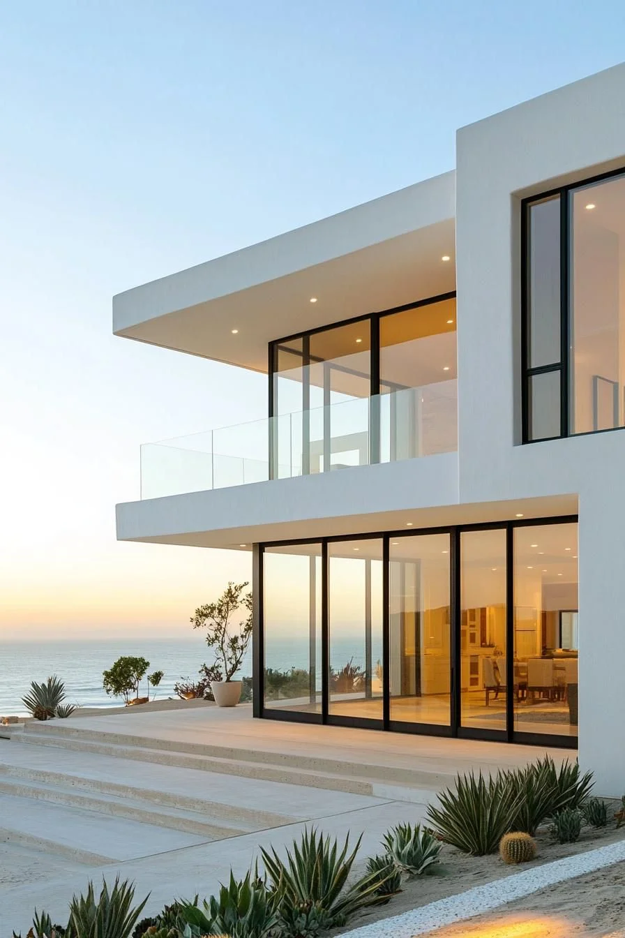 A Cantilevered Home With Coastal Charm