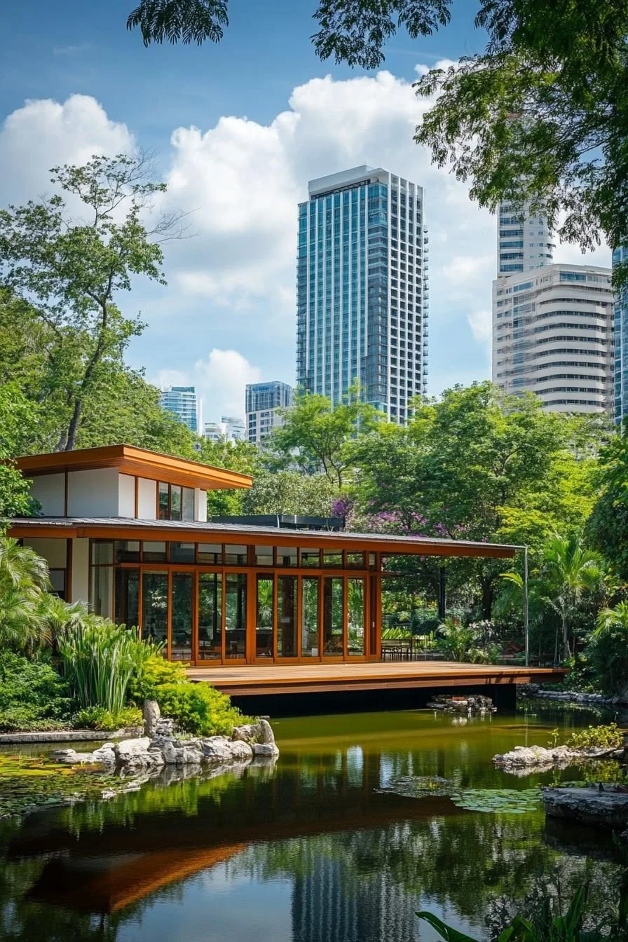 A Teak Pavilion in a Thai Home