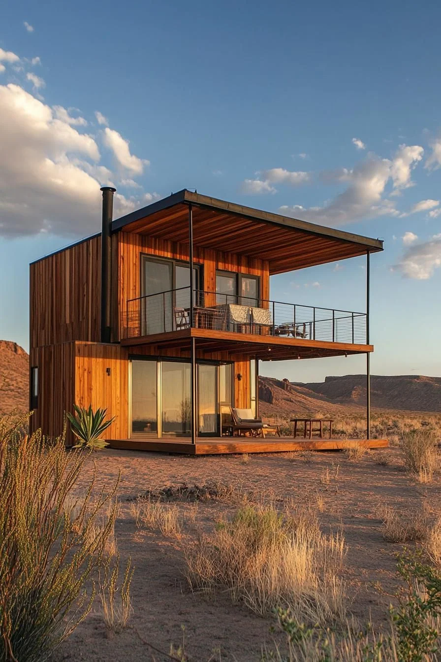 Multi-Level Timber Cabin With Loft - photo 2