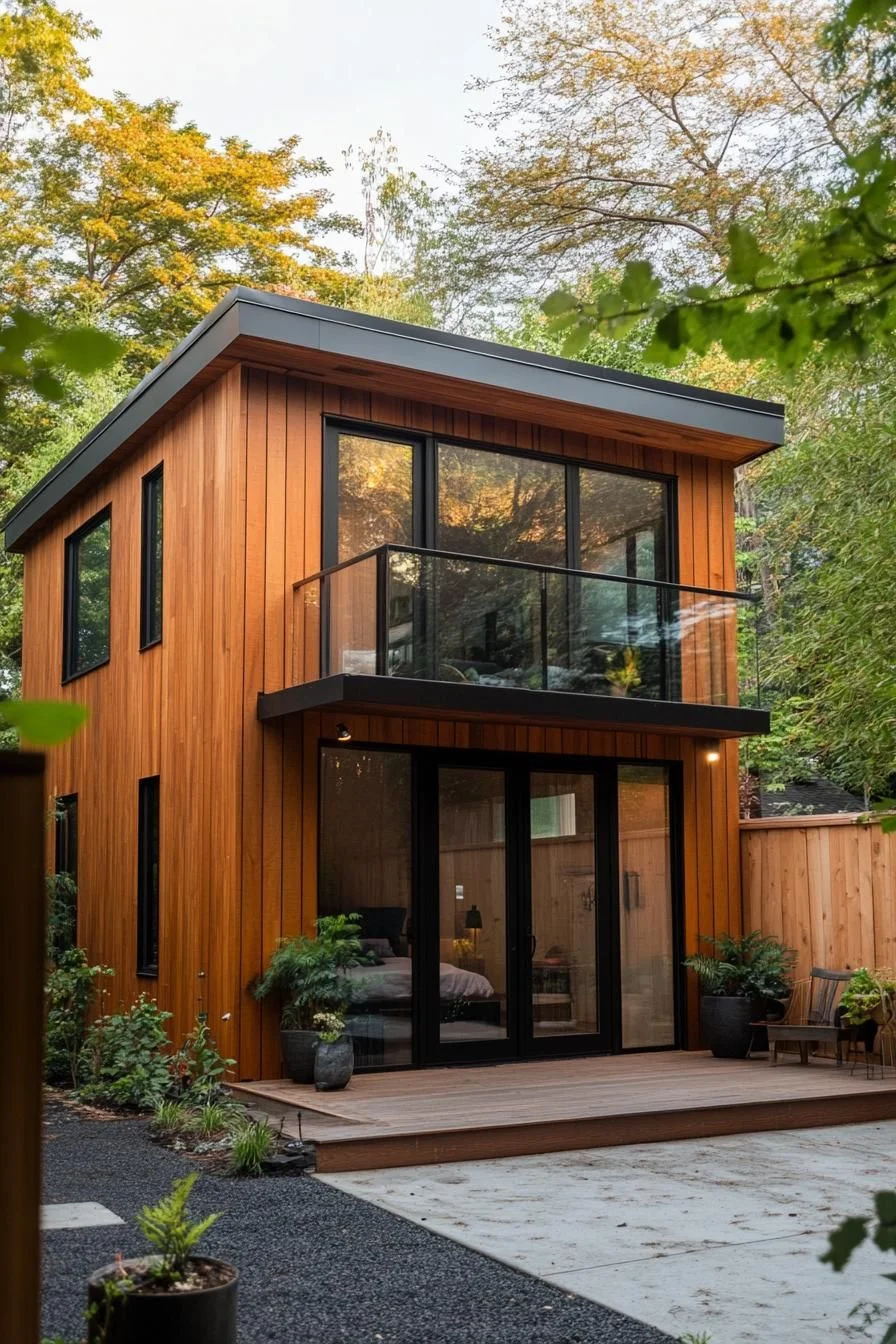 4) A Wooden Loft with Contemporary Lines