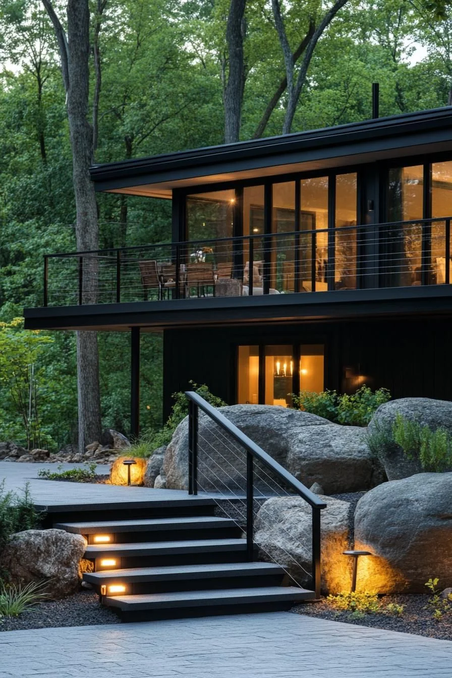 A Contemporary Retreat in the Woodlands