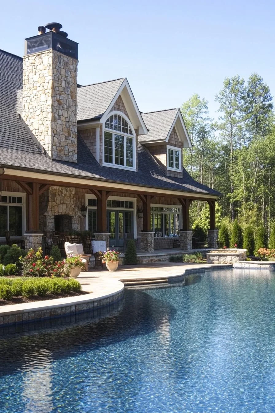Rustic Home With Poolside Comfort