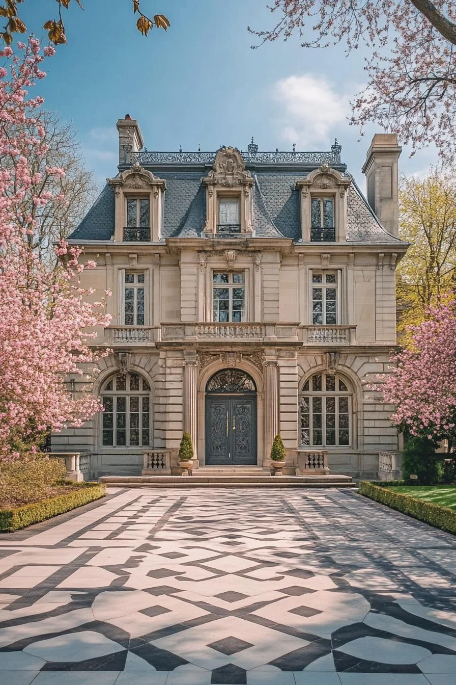 Peaceful Home Surrounded by Blossoms
