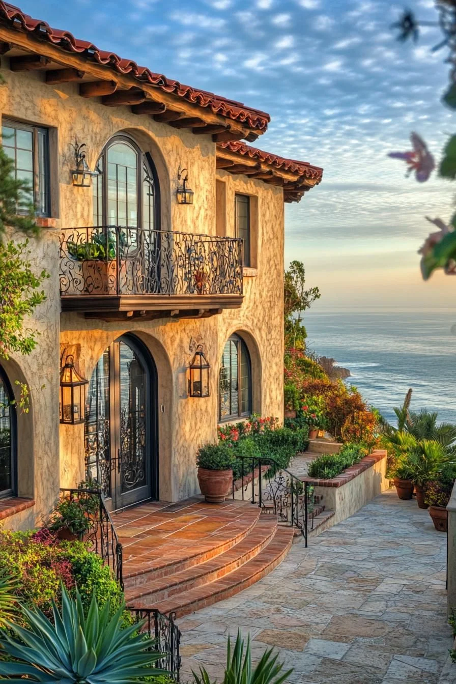 A Mediterranean Villa Perched on the Cliffs