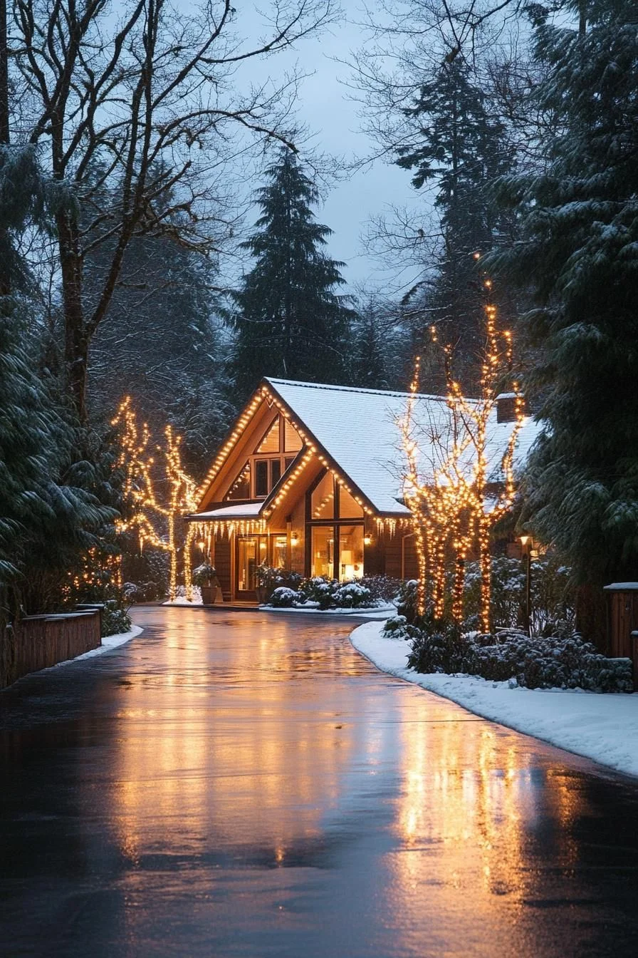 A Snug Cabin in a Winter Wonderland