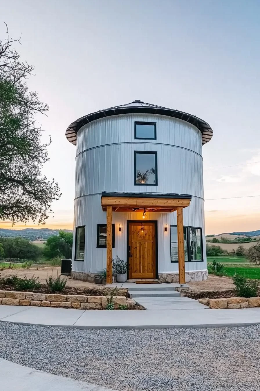 Cylindrical Silo House Retreat