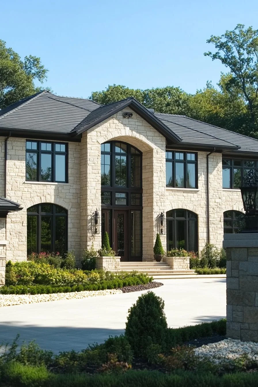 A Sunny Stone Facade Full of Charm