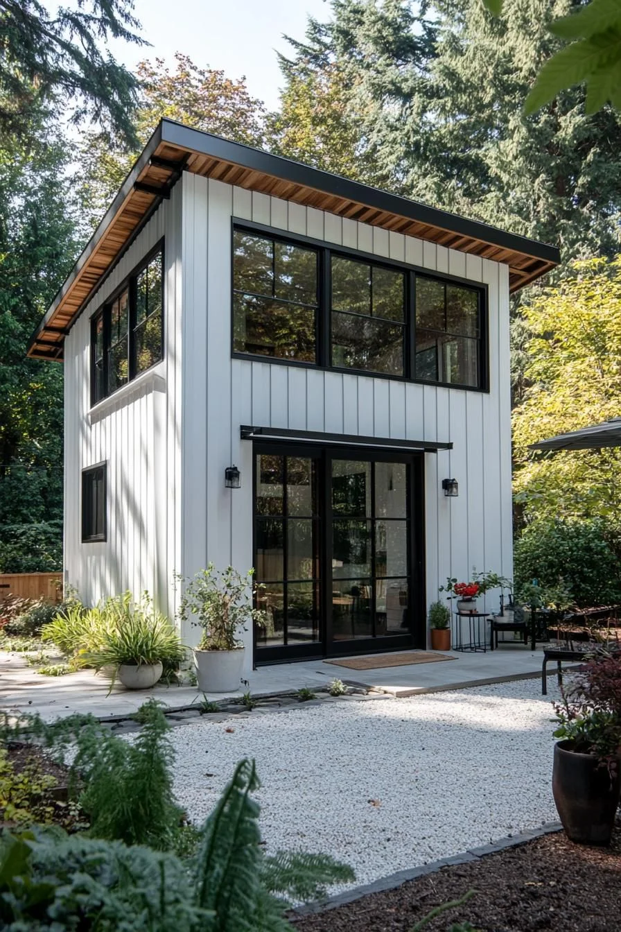 38) A Minimalist Modern Cabin in the Woods