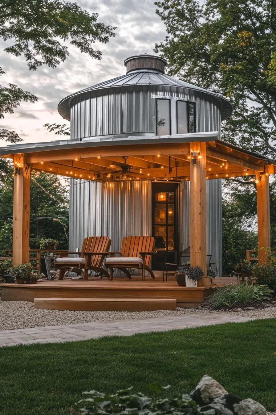 Round Silo Retreat with Cozy Details
