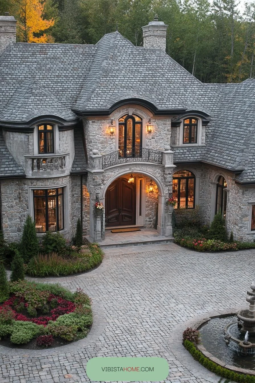 Curved Charm in Stone Majesty