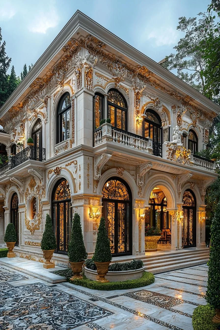 Lavish Home With Gilded Details