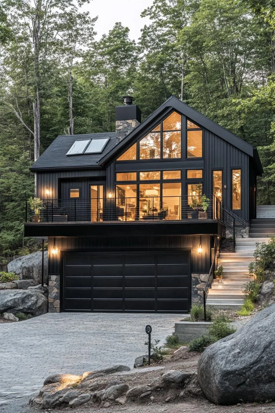 A Chic Modern Cabin Tucked in the Woods