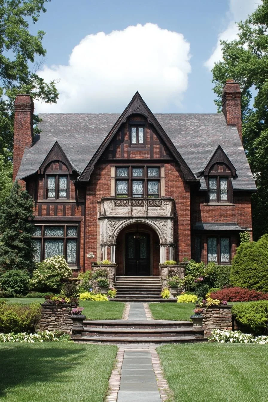 A Brick Cottage with Fairy-Tale Detail