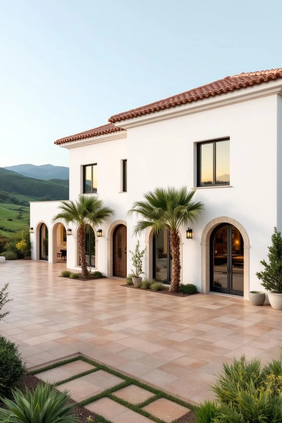 A Villa Set Among Green Hills and Sunshine
