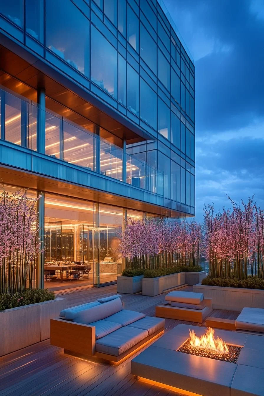 A Glassy Modern Rooftop Marvel
