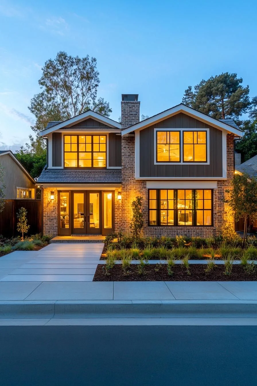 A Brick Craftsman Retreat Full of Light