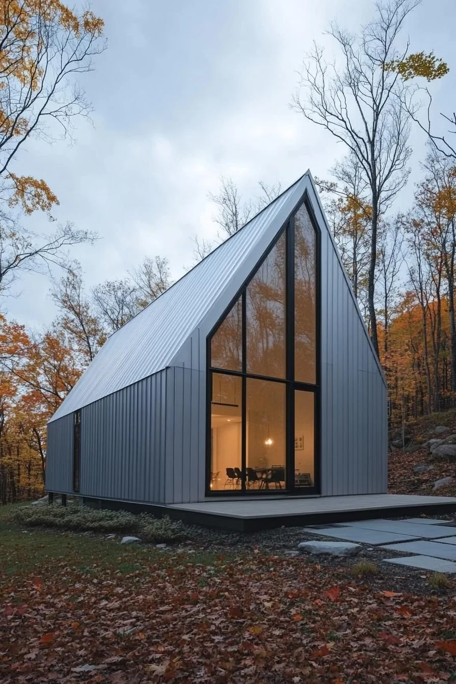 Peaked Roof Mountain Home