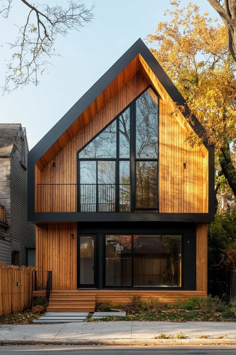 A Modern Split Level Hidden Among Trees