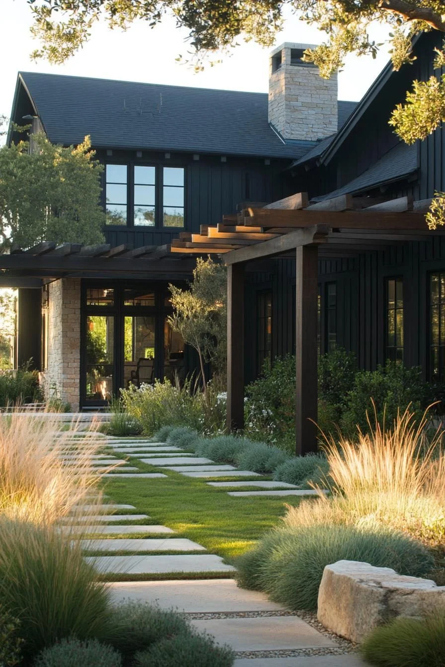 A Shaded Rustic Farmhouse Retreat