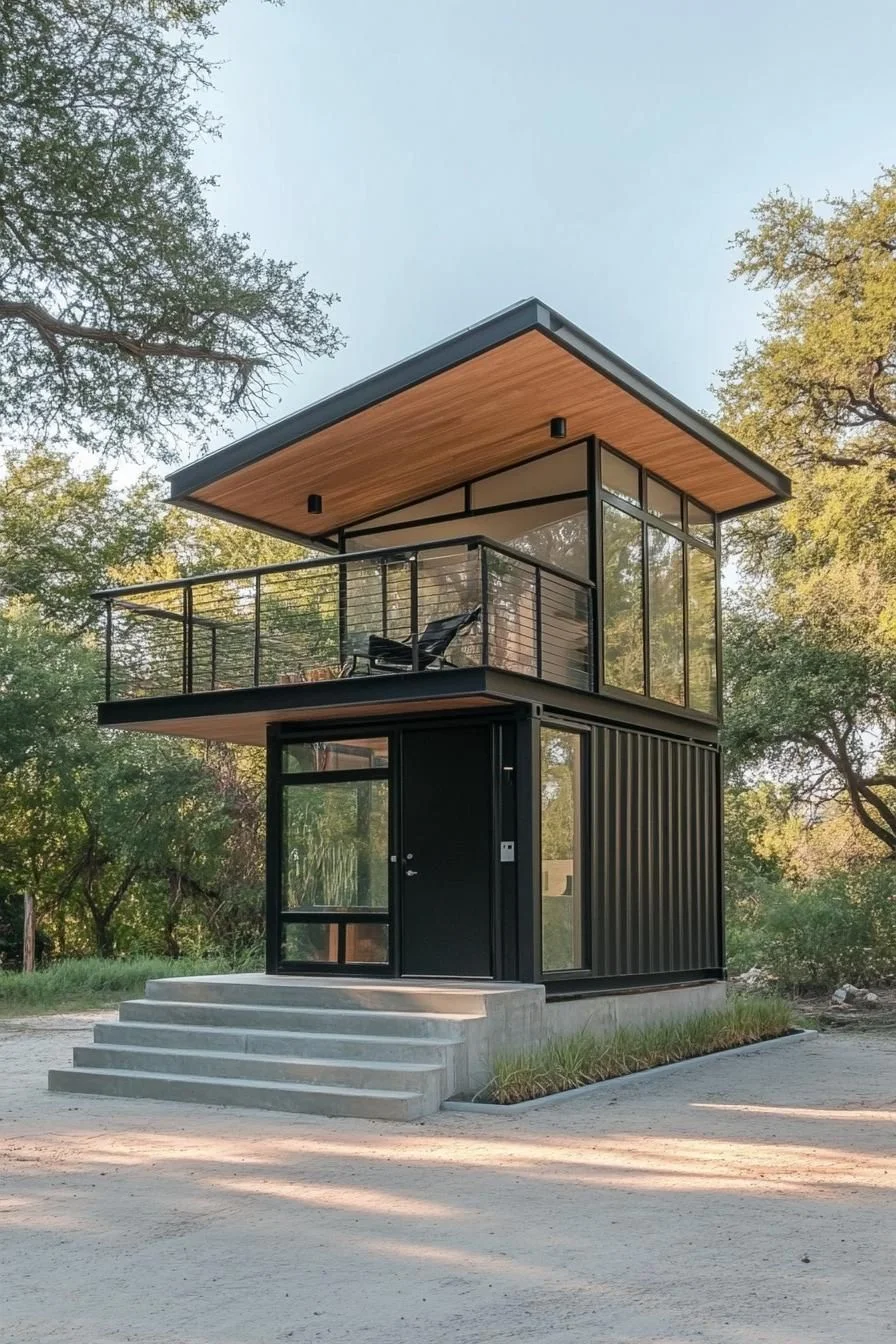 31) An Eco-Chic Retreat with a Loft