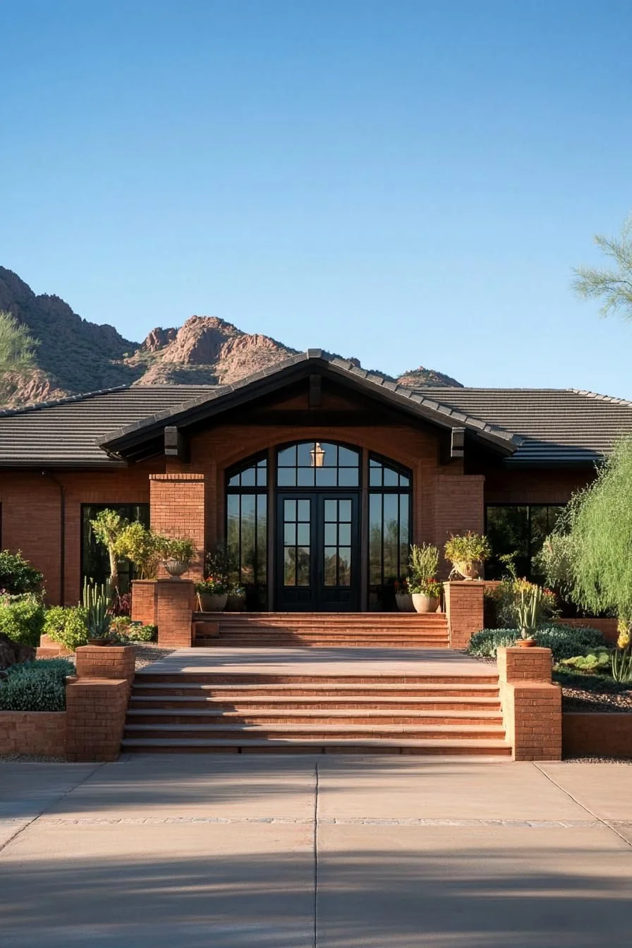 A Sunlit Brick Home in Arizona