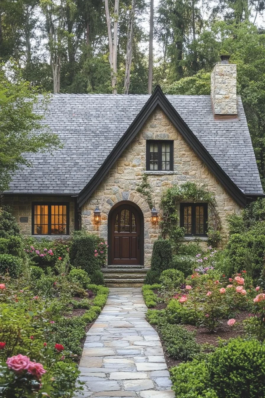 An English Cottage Wrapped in Greenery