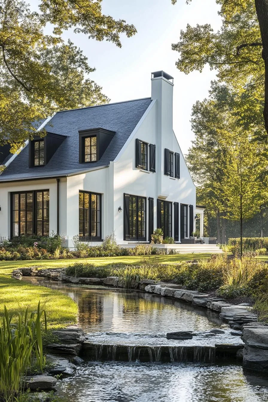 White Walls With Dark Wood Shutters - photo 4