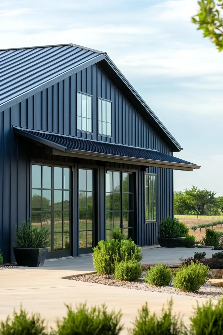 Industrial Style With Natural Landscaping