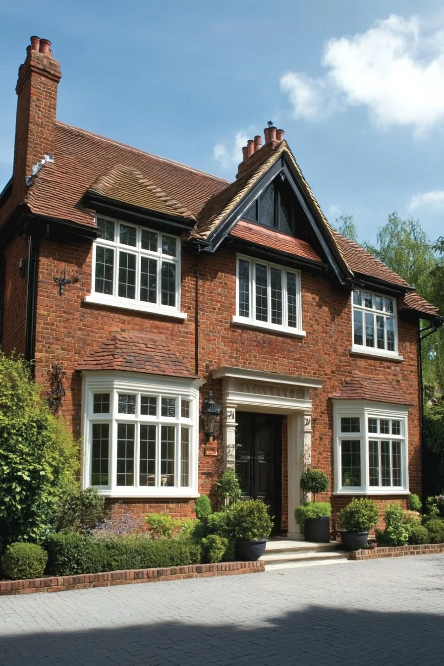 A Brick Home Wrapped in Ivy