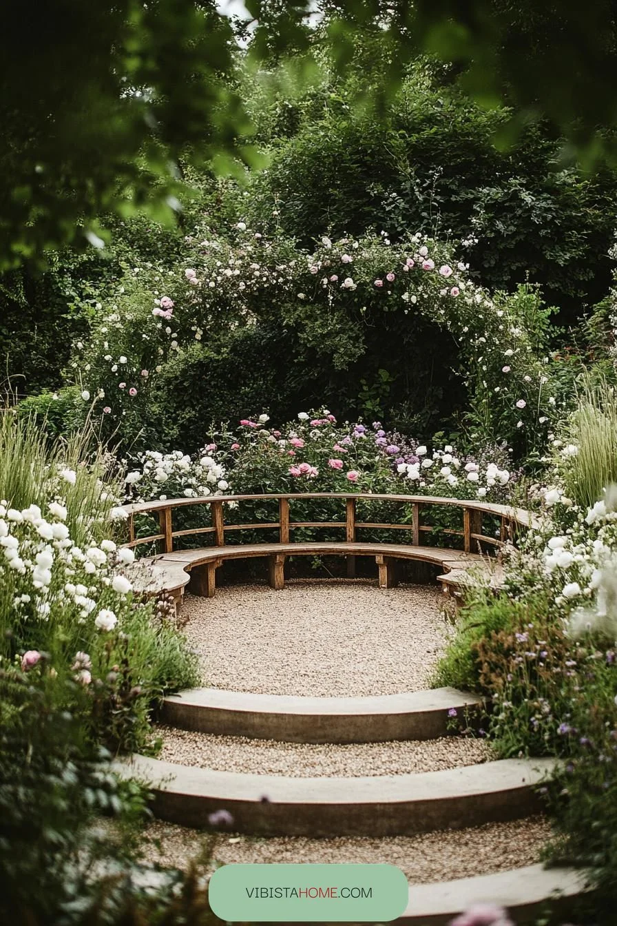 Circular Tranquility Garden Haven