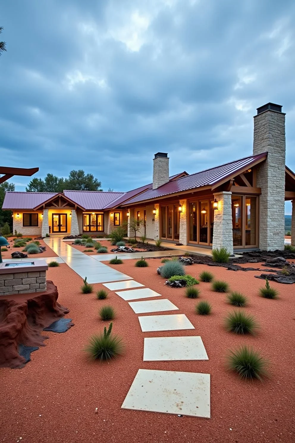 Ranch Escape With a Red Roof