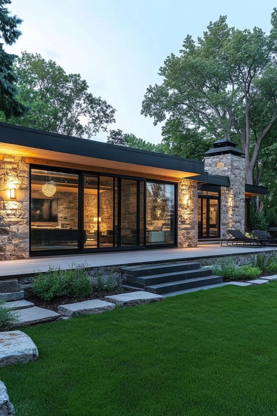 A Stone Bungalow Under the Stars