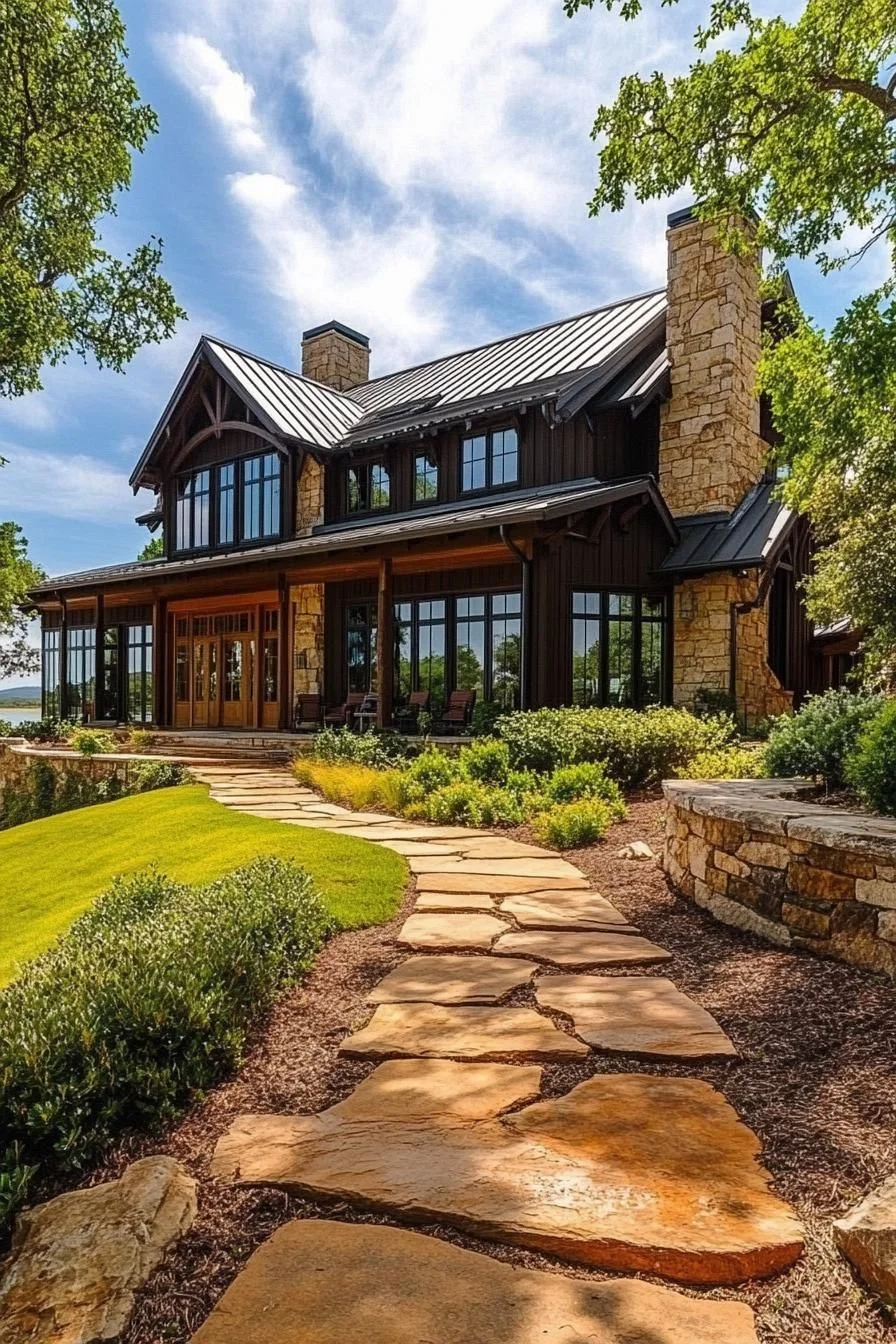 A Rustic Farmhouse Finished in Natural Stone