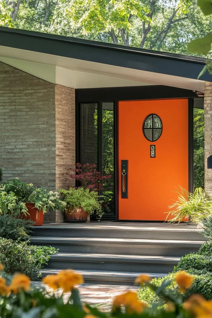 Bright Front Door With Vintage Knocker - photo 2