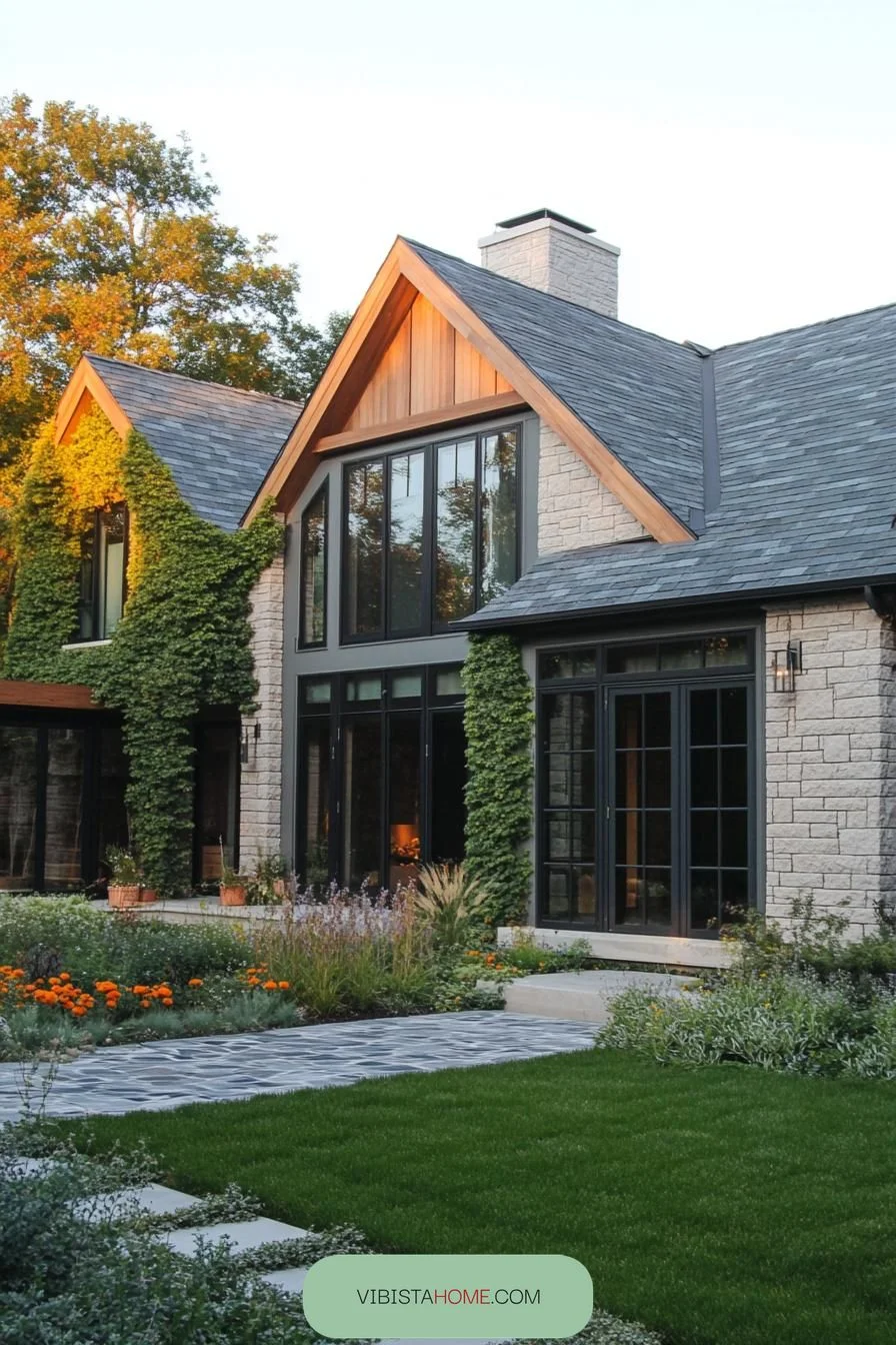 Ivy Accents and Rustic Elegance