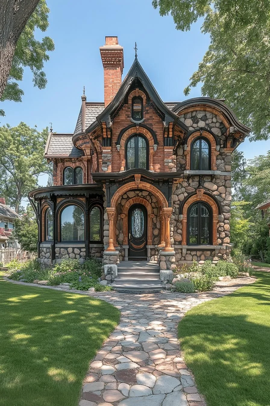A Castle Bungalow Embraced in Pebbles
