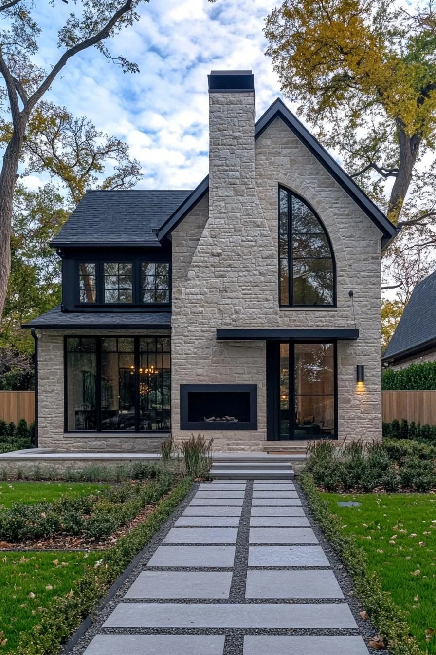 Stone Sanctuary with a Modern Edge