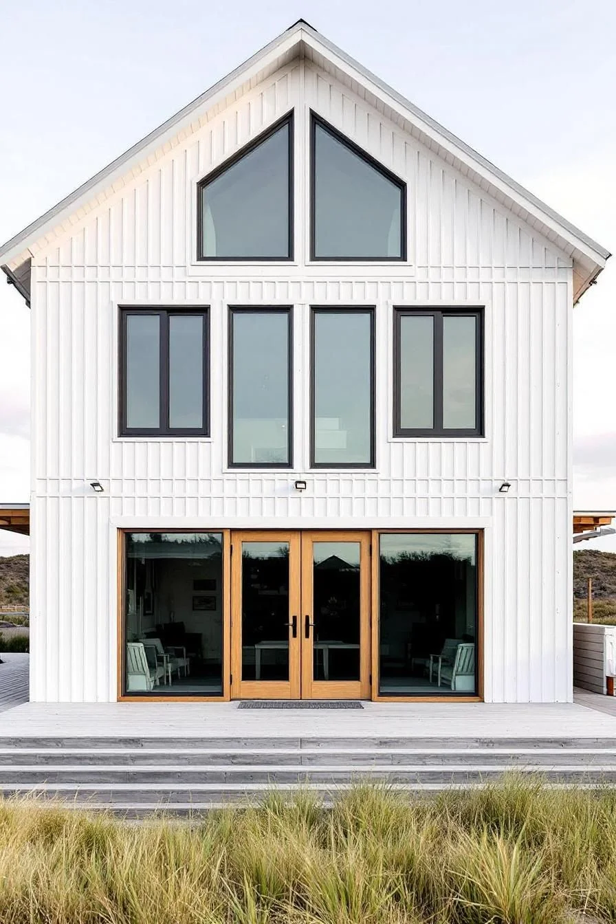 A Peaked Roof Beach Home