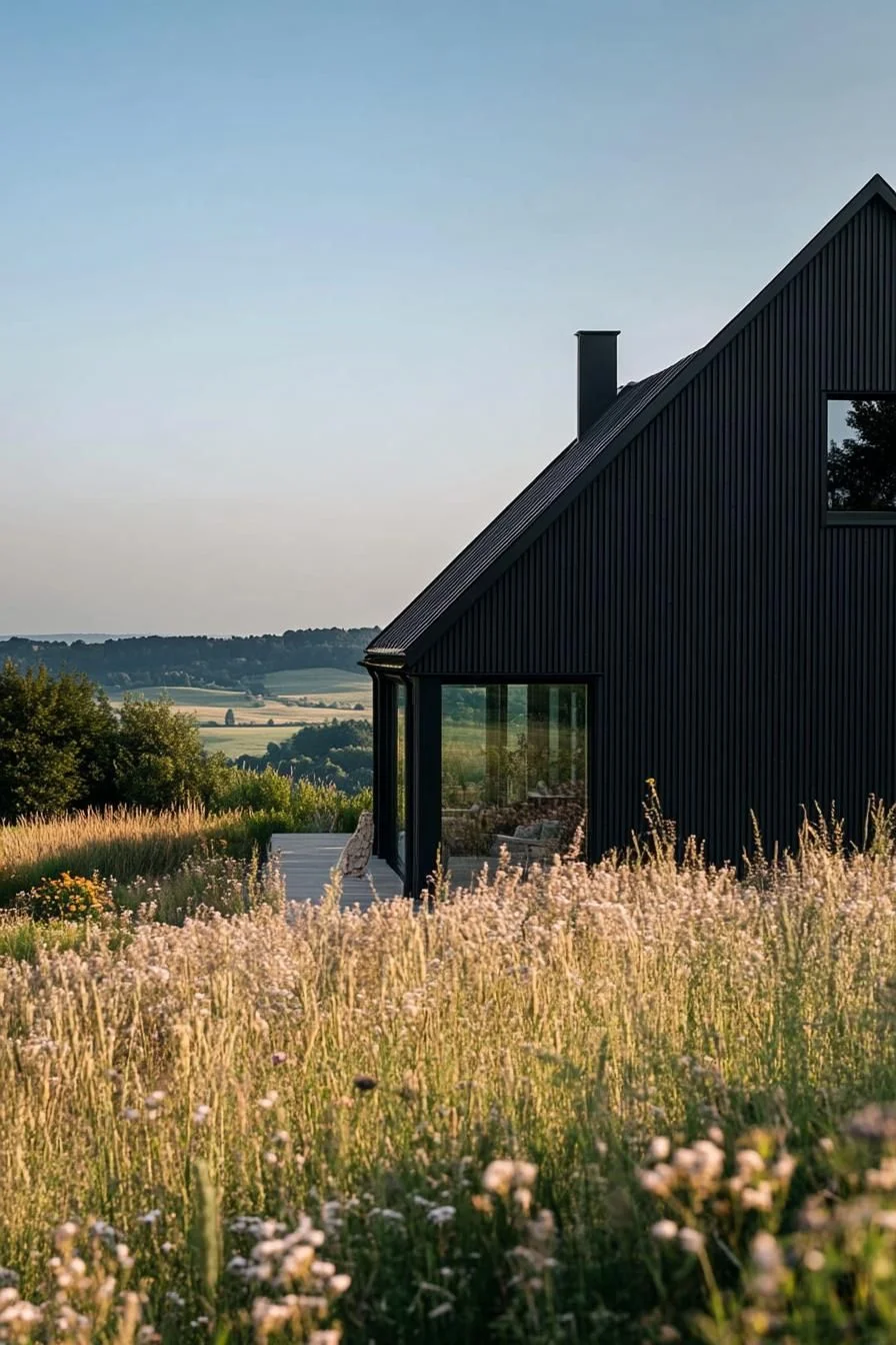 Modern Barn-style With Black Siding - photo 3