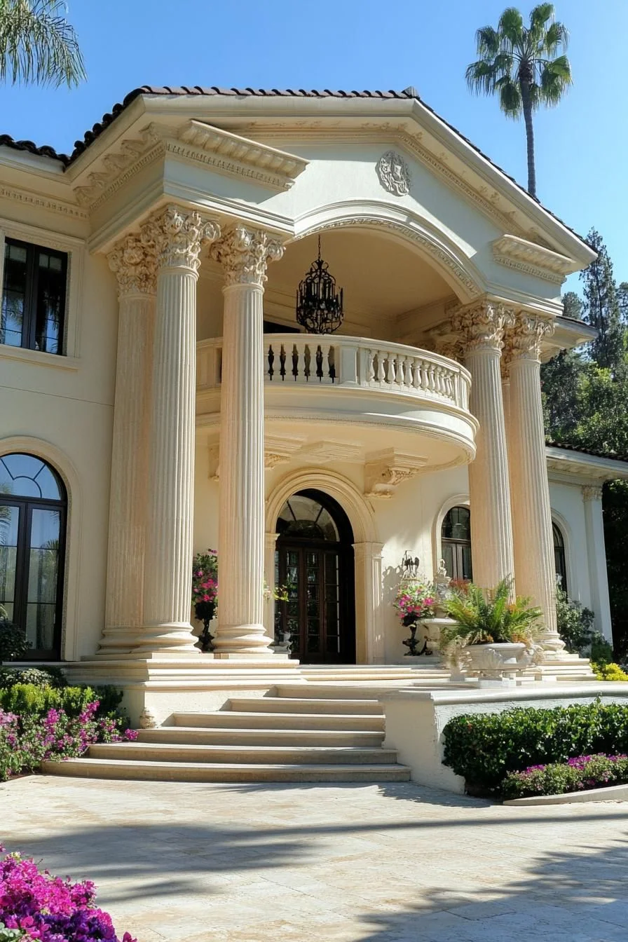 Grandeur at the Front Steps