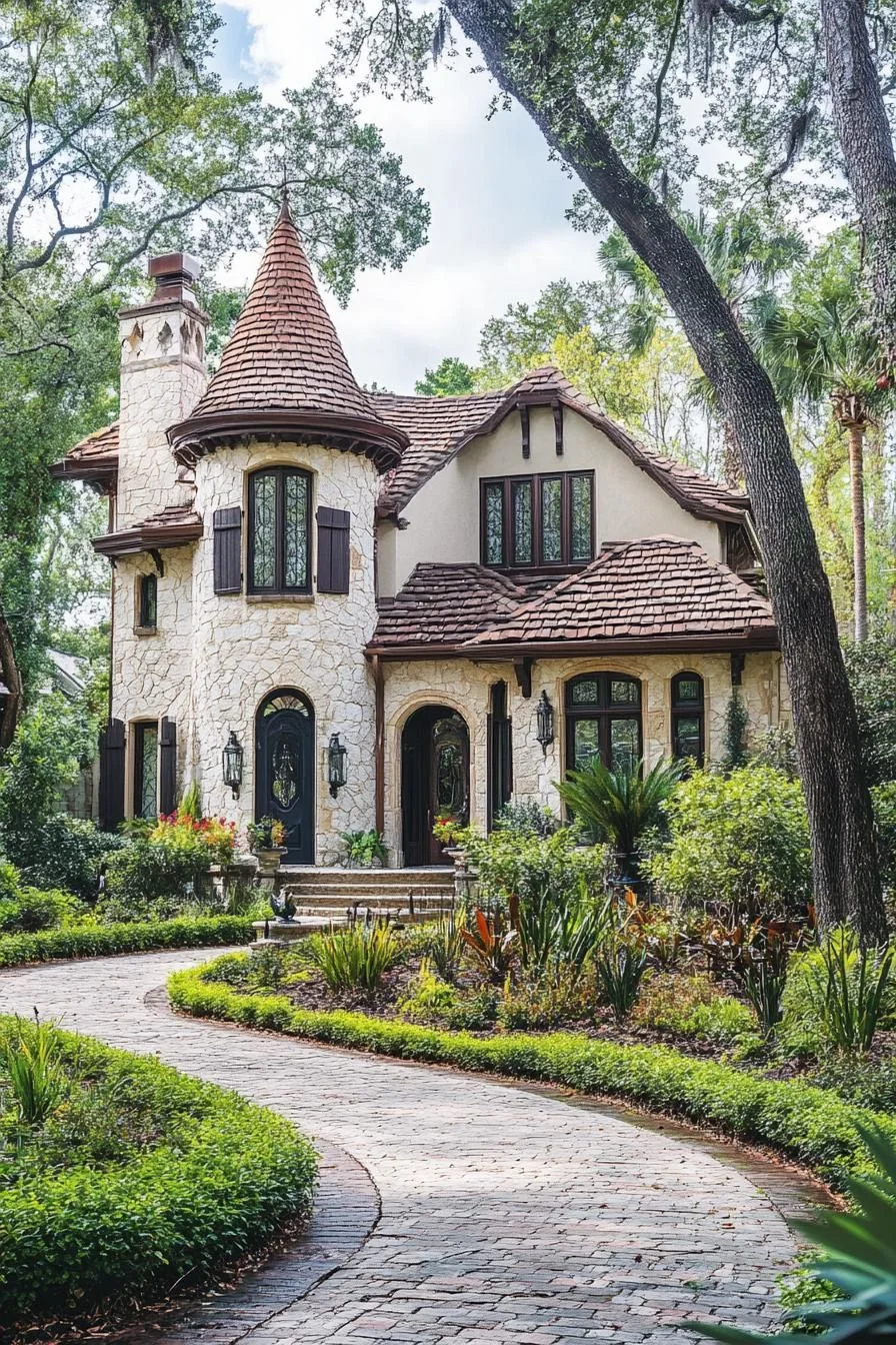 A Whimsy Turret Hugged by Stone