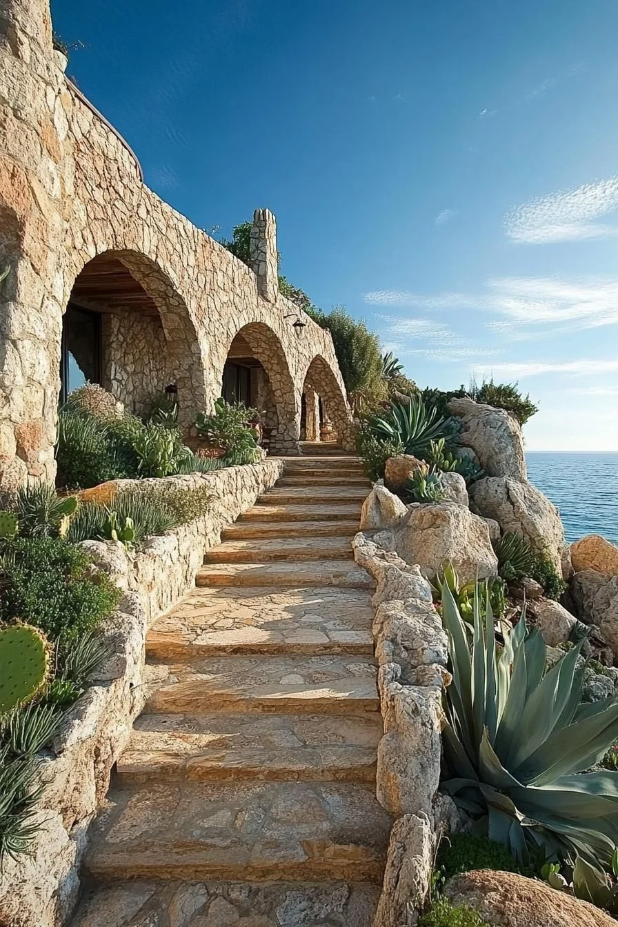 A Stone Villa Along the Coast