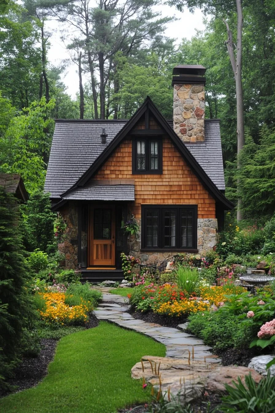 Gingerbread-Style Garden Cottage