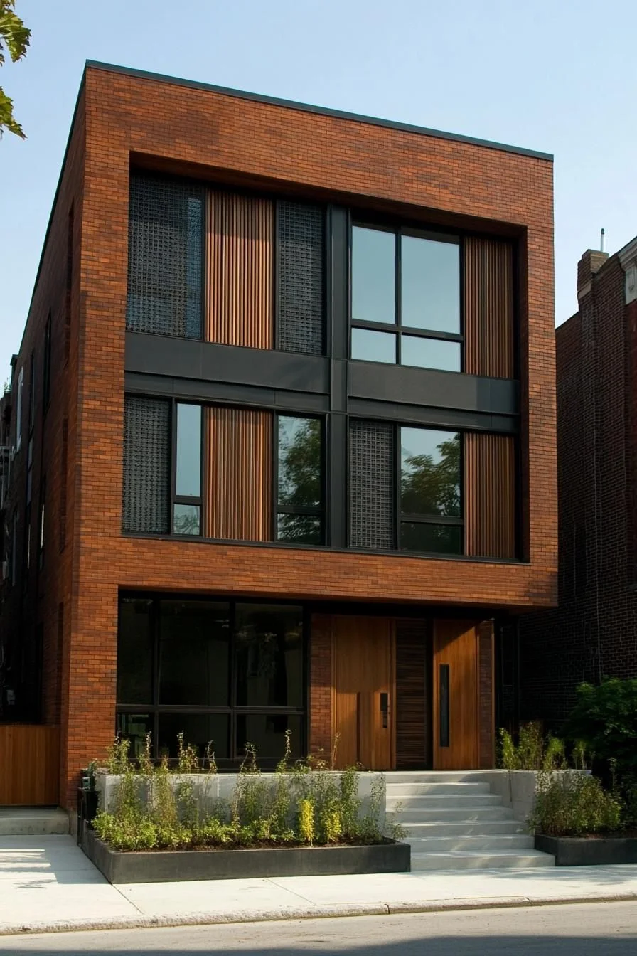 A Brick House with a Modern Twist